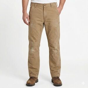Carhartt Men Straight Fit Stretch Canvas Work Pants 30x30